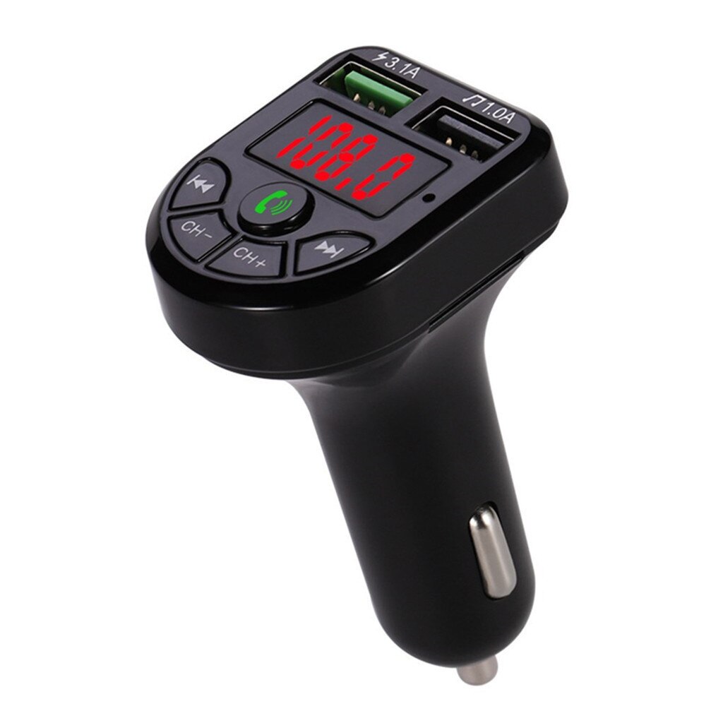 2 Port Car USB Charger Kit Bluetooth Mp3 Player FM Transmitter Wireless Radio Adapter Hands-free Calling Mobile Phone Chargers: Default Title