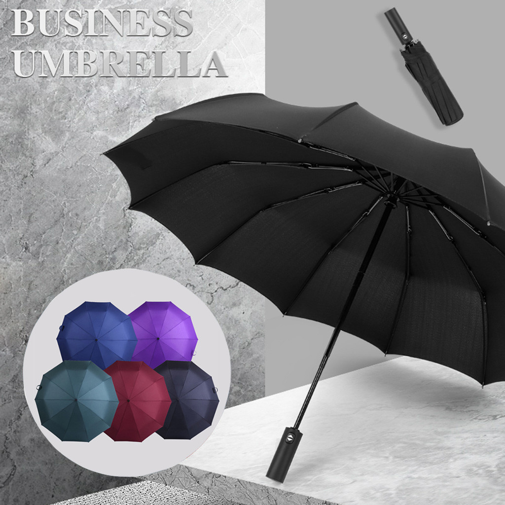 Paraplu antislip handvat Opvouwbare paraplu Winddicht Double Layer Omgekeerde Paraplu Reverse Opvouwbare Paraplu UV Bescherming W904