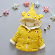BibiCola automne hiver bébé filles épais vestes infantile enfants dessin animé parkas coton remplissage couverture en plein air manteaux