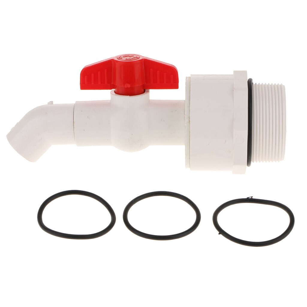 Plastic Manual Drum Faucet for 2 inch Drum Openings with Sealing Gasket 45 Degree 25mm Feeder Outlet