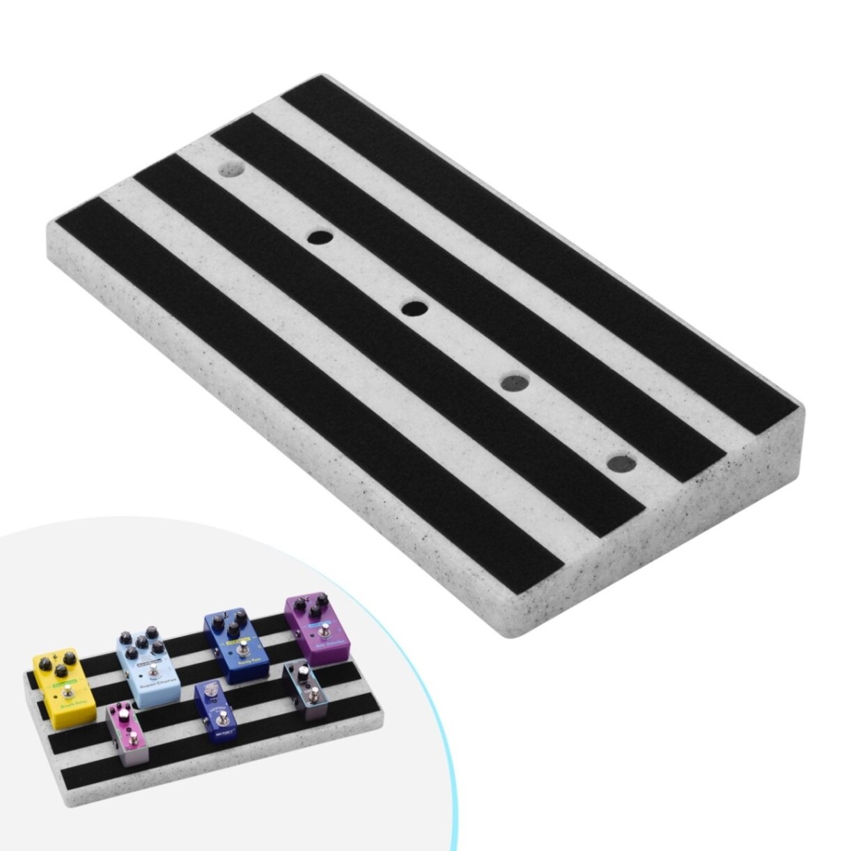 Rockhouse RPB-2/3 Large Portable Guitar Effect Pedal Board Lightweight Engineering Plastic with Linking Tapes Guitar Accessories: RPB-2