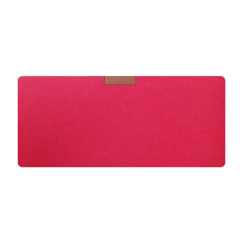 Portátil alfobrilla de ratón ordenador Extra grande fieltro no tejido a mano alfombrilla de ratón abrigo escritorio Pad Anti-slip teclado Pad 320*700mm: watermelon red