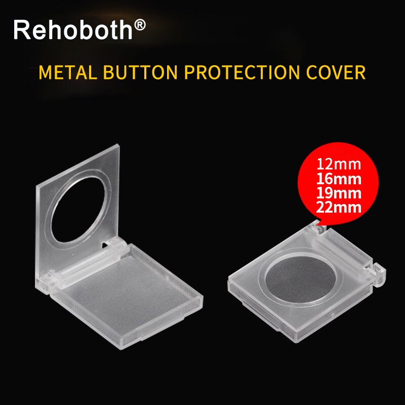 1pcs Transparent waterproof Cover For Push Button Switch Box Protector Metal button Accessories