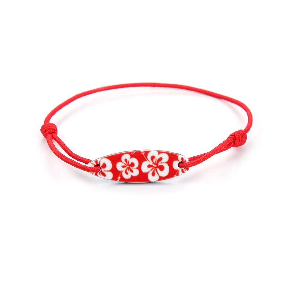 Pulsera trenzada con abalorios de arcoíris esmaltados para mujer y niño, cadena de cuerda elástica ajustable, tobillera de Yoga, de joyería, 12 unids/lote