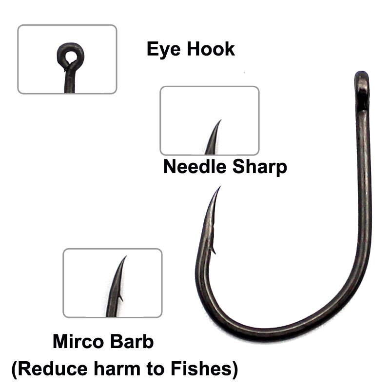25 Stuks Karper Haken Wide Gape Prikkeldraad Haak Voor Karper Vissen Naald Scherpe Curve Karpervissen Haken Mat Zwart Pop up Boilies Europa