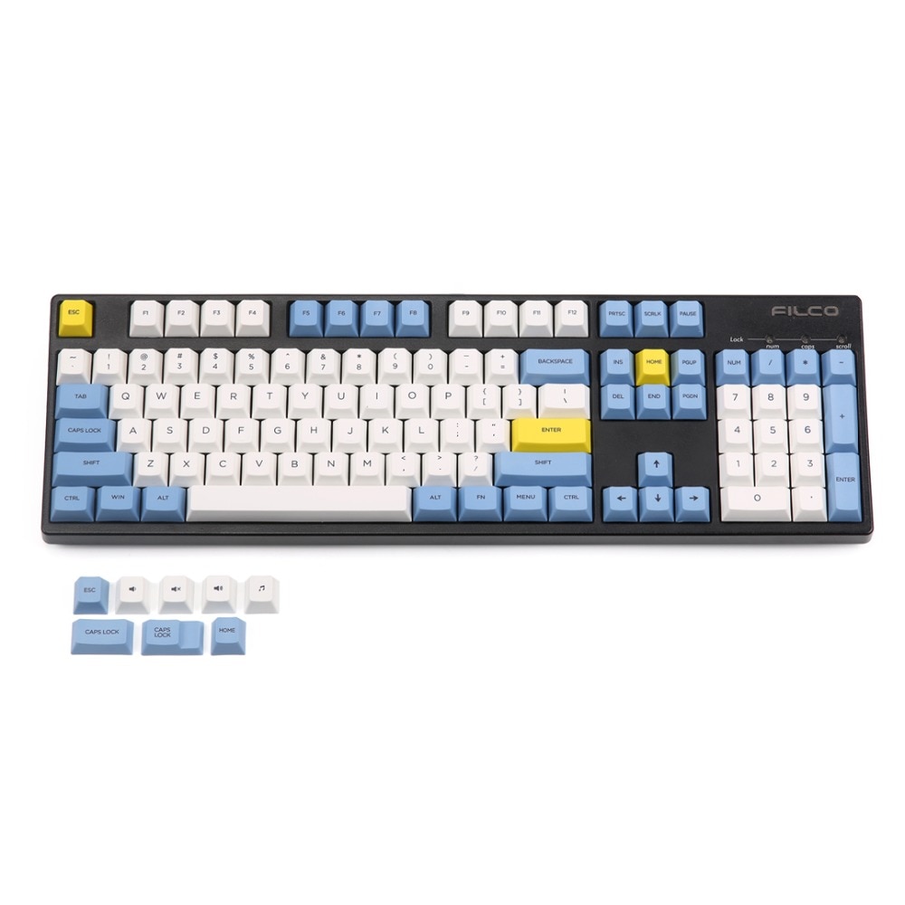 Blue sky and white cloud keycap 112/157 keys PBT Cherry Profile Dye-Sublimated MX Switch For Mechanical keyboard keycap