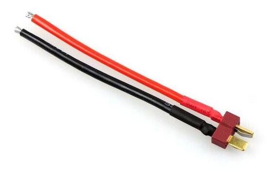 Enchufe macho hembra T XT60, conector con cable de silicona de 100mm 14AWG iMax b6, accesorio para carga de batería Lipo/ni-cd RC: 1Pcs T-Plug Male