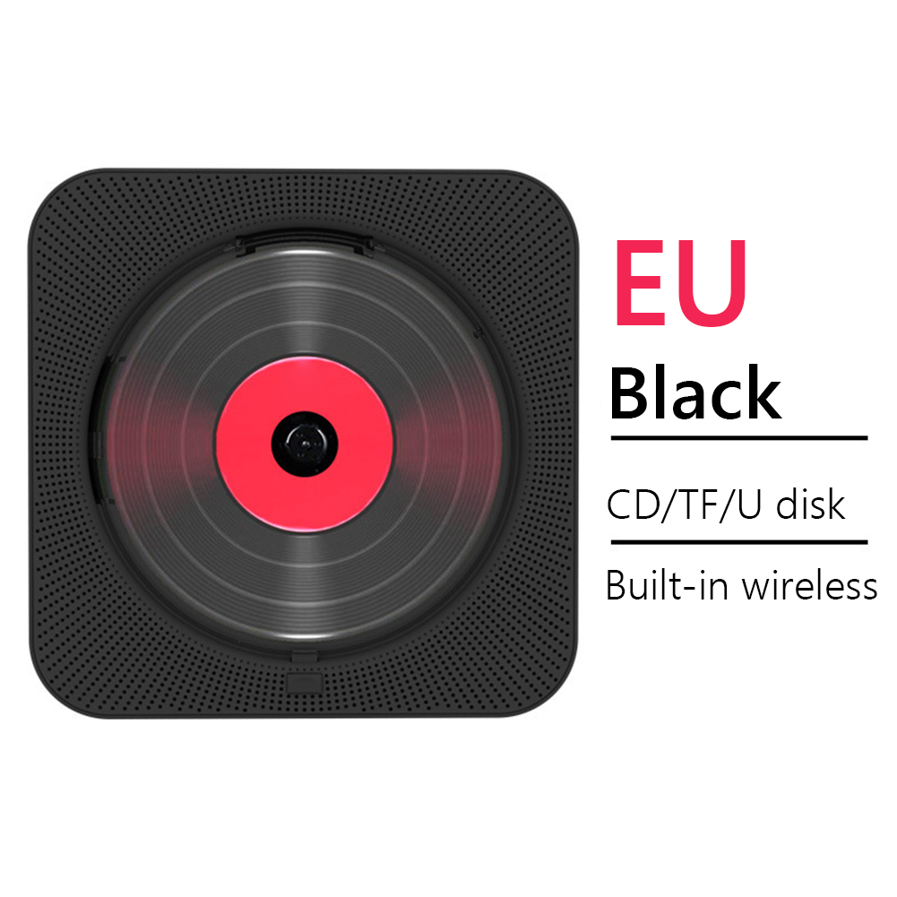 Wand Montiert CD Player Surround Sound FM Radio Bluetooth USB MP3 Disk Tragbare CD Musik Player Fernbedienung Stereo Lautsprecher: Blau