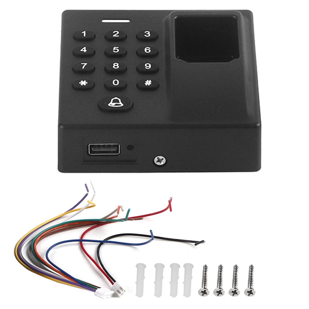 12V Biometric Fingerprint Recognization + RFID Card Reader Scanner + Password Backlight Keypad 125KHz Card Access Control Syetem