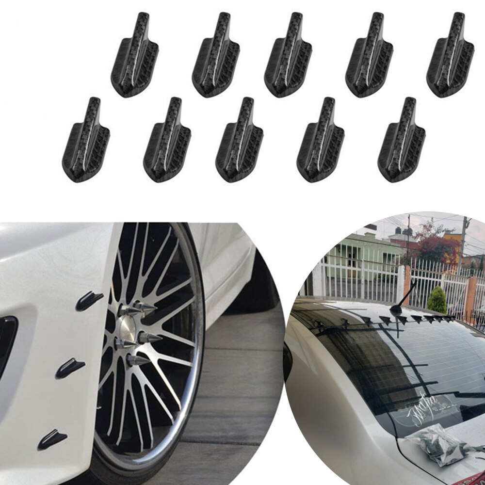1 stücke Hai Flosse Spoiler Diffusor FlüGel Windschutzscheibe Wirbel Generator für Stoßstange Dach Windschutz Auto stimmen EVO Styling Universal-
