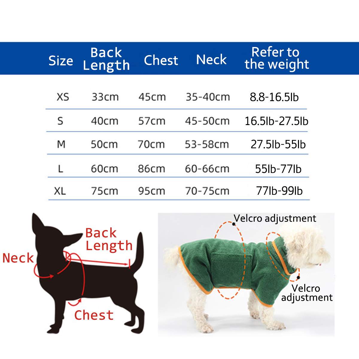 Superabsorberande husdjursbadrock husdjurshund handduk wrap midja polyester husdjursbadrock mjuktorkande tjock mikrofiber katt hundkläder