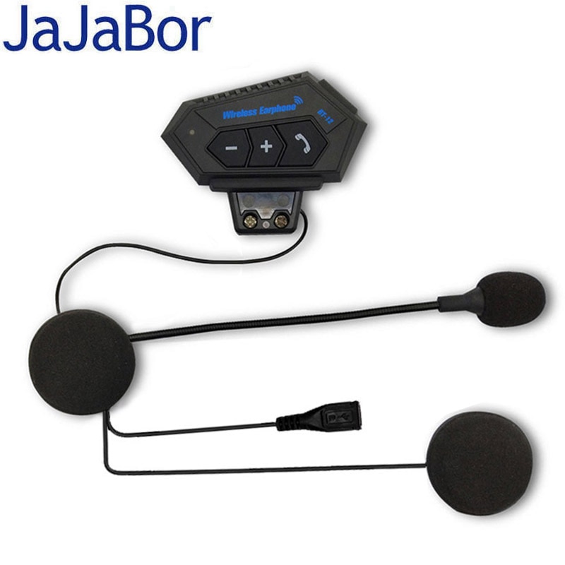 Jajabor Motorhelm Bluetooth Headset Handsfree Draadloze Hoofdtelefoon Automatisch Antwoordapparaat Moto Headset Bluetooth 4.0