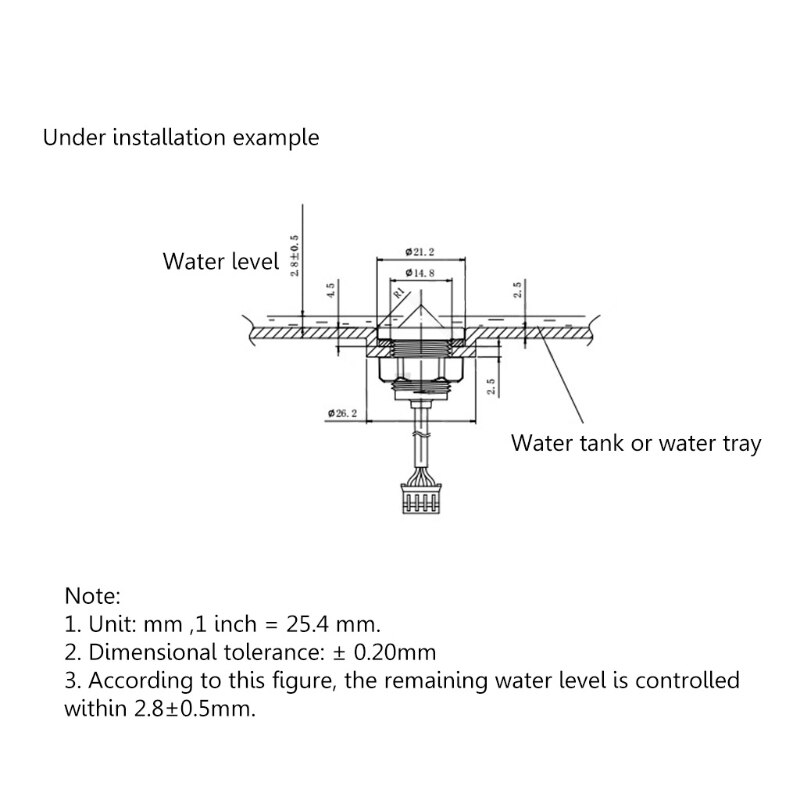 Vloeistof Niveau Sensor Vervangbare Vlotter Water Niveau Sensor Voor Dispenser Tank