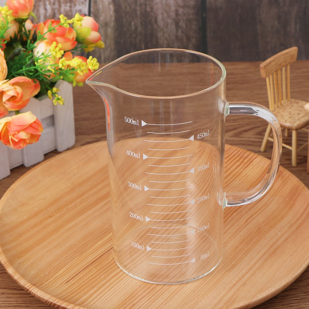 350ml hoge borosilicaat glazen maatbeker  -20 ° -150 ° temperatuurbestendig maatglas voor keuken of restaurant
