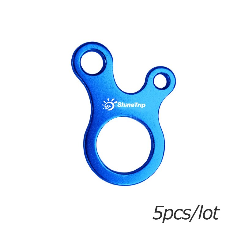 ShineTrip 5 pcs/lot Camping Tent Wind Cord Rope Fastener Guy Line Runner Adjuster Carabiner Hook Hanger Tightener: Blue