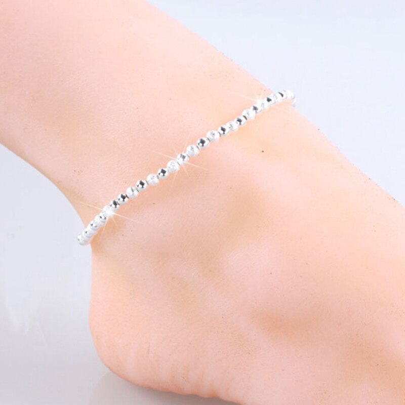 SHUANGR Boho Gold Silber Farbe Fußkettchen Armband auf Die Bein Multi-Schicht Herz Blatt Perlen Ankle für Frauen Kette strand Fuß Schmuck: S03679