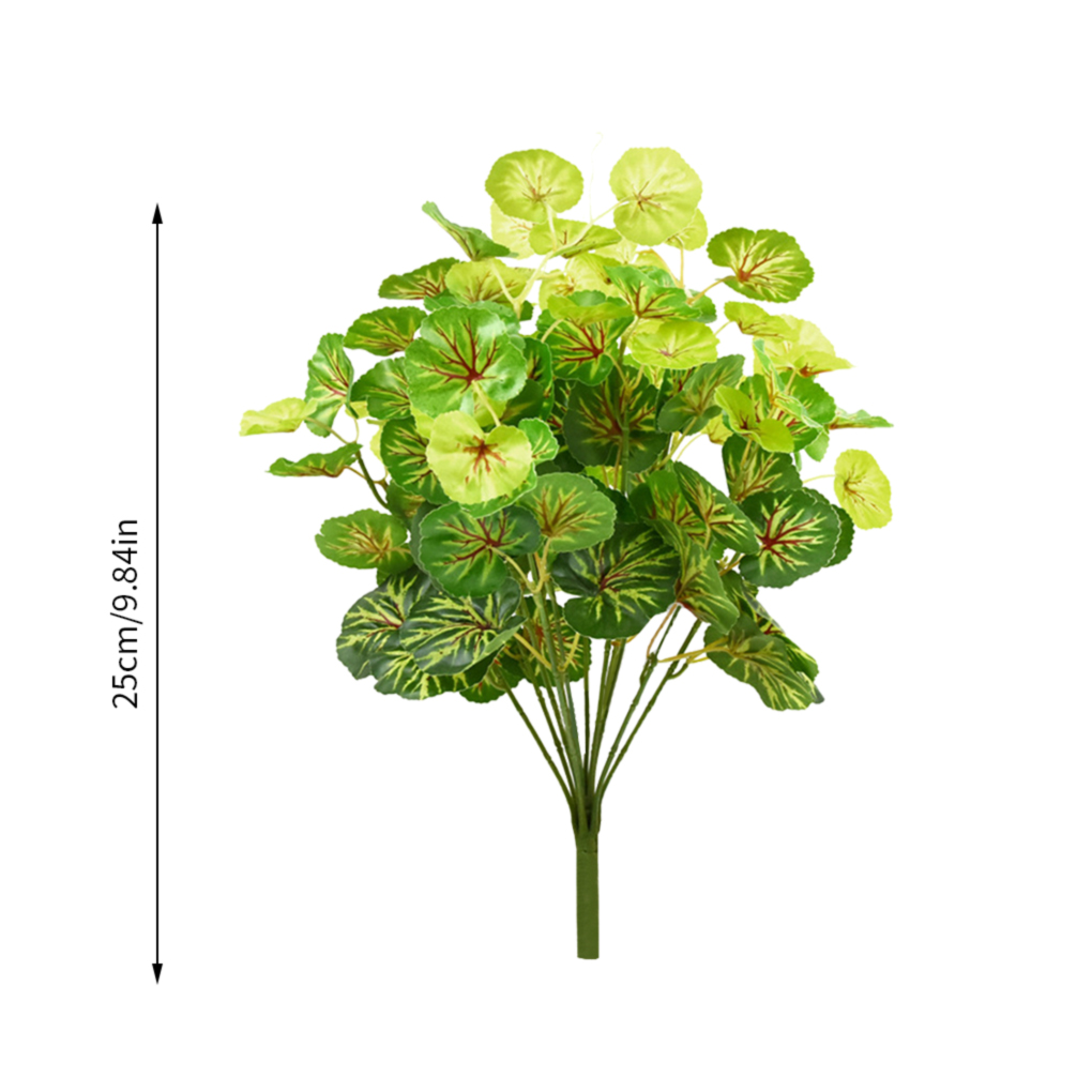 2Pcs Simulation Plant Leaves Plastic Green Plant Decoration For Living Room Balcony Office Artificial Plant Flower Decoration