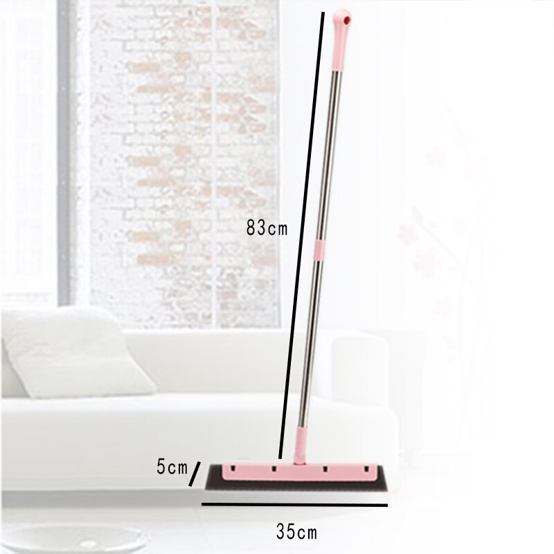 Magic Broom Sweep the Floor Household Wiper Soft Cleaning Brush Mop Dust Hair Stainless Steel Broom Wooden Floor Cleaning Tools