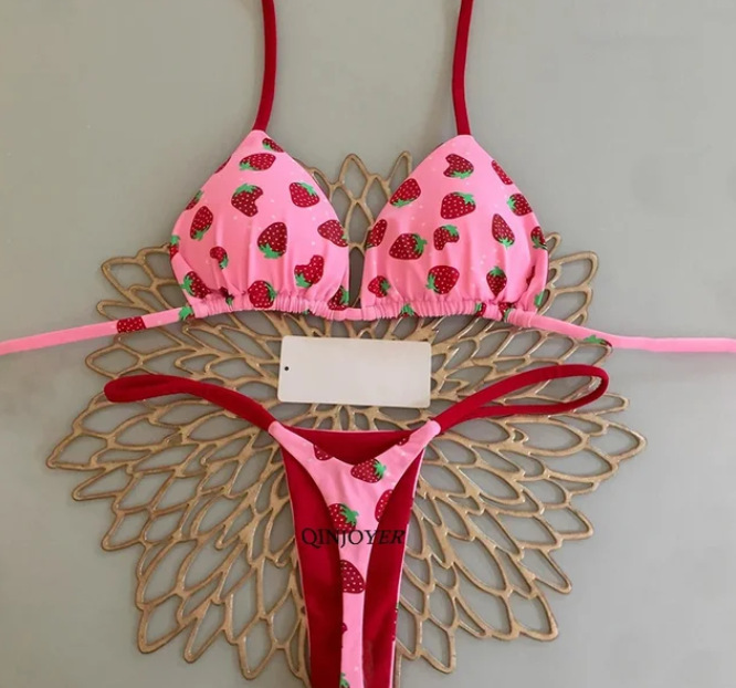 Sexy femmes Bikini plage maillot de bain deux pièces ensemble: S / GRIS