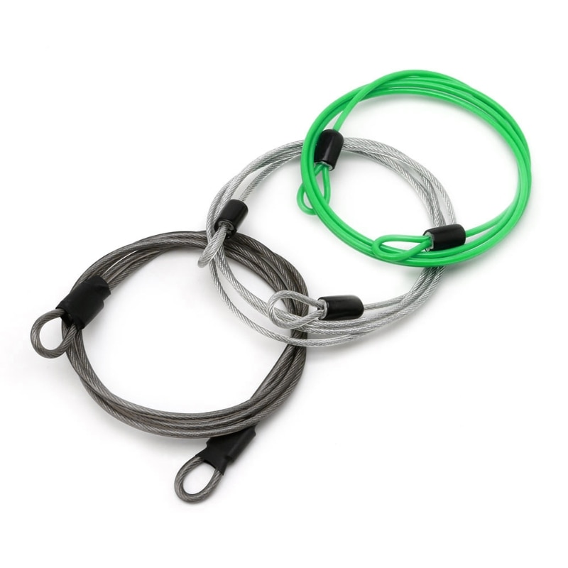 Útil candado para Cable de bicicleta de 100cm x 2mm, candado de seguridad de ciclismo, candado en U para bicicletas y Scooter de 27RD