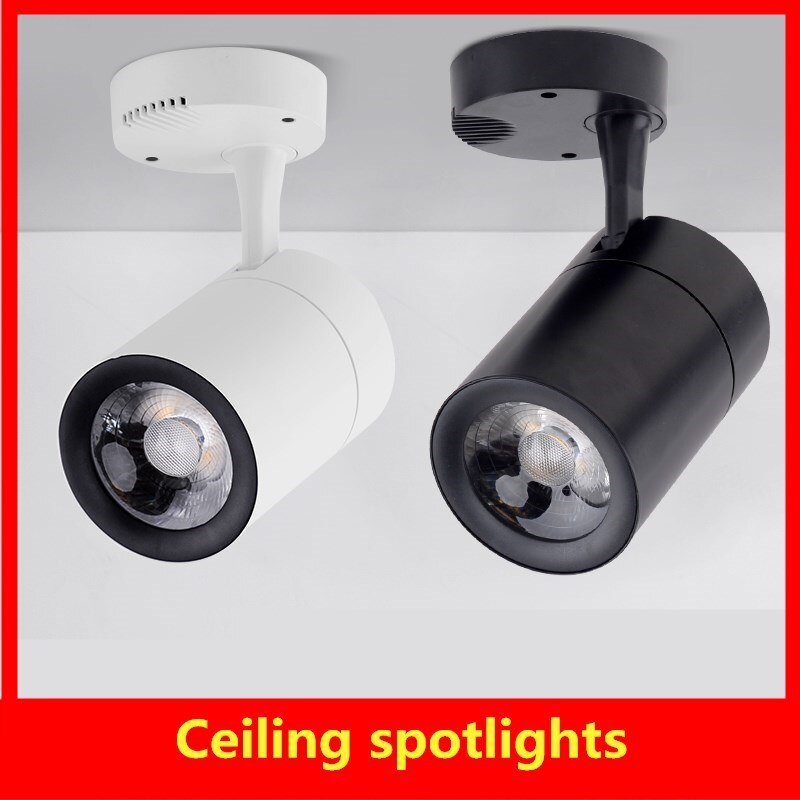 7/12/20/30W Led surface mounted spotlights clothing store home background wall cob ceiling track light shop showroom spot light
