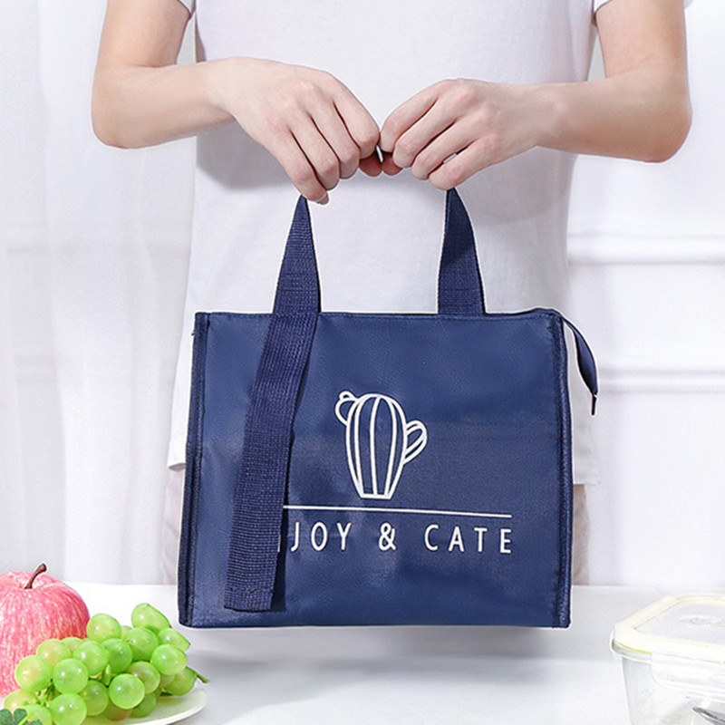 Cute Portable Women's Thermal Lunch Bags for Office Picnic Insulation Food Storage Container Bento Boxes Cooler Bag Pouch