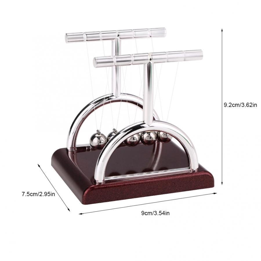 's Cradle Steel Balance Ball Physics Science Pendulum Desk Fun Toy 's Cradle Desk Table Decor Balance Ball