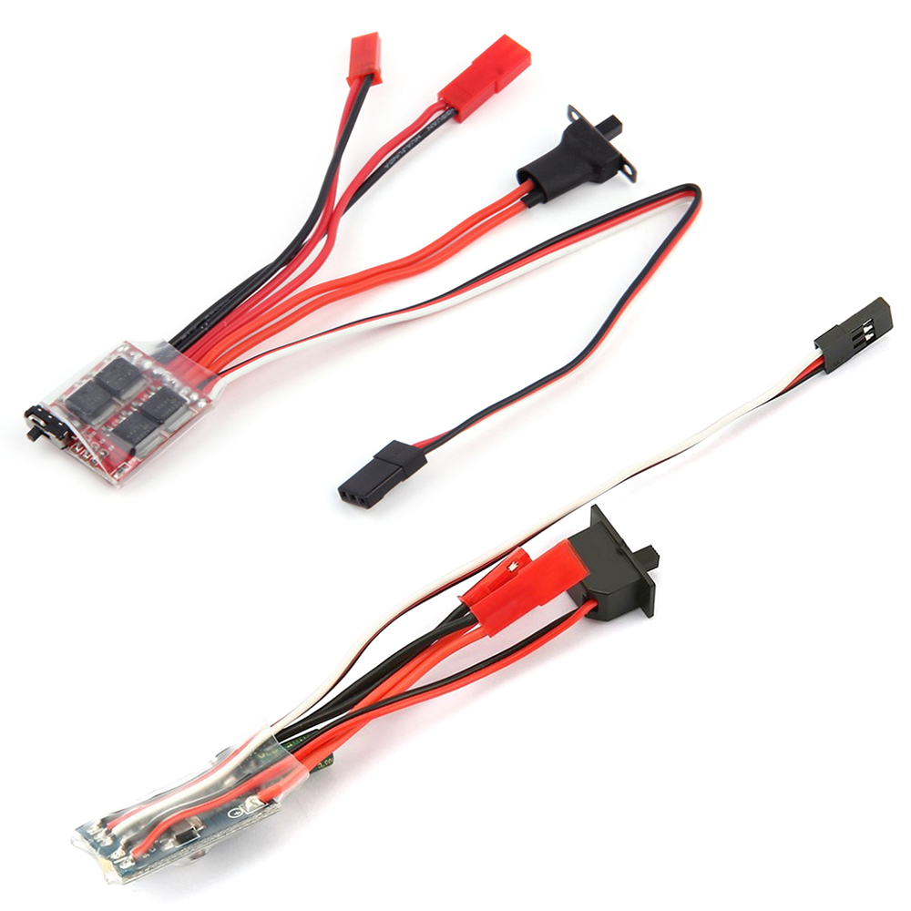 20A 30A Brushed ESC RC Motor Micro ESC for Mini 1/16 1/18 1/24 RC Car Boat Tank w/Brake