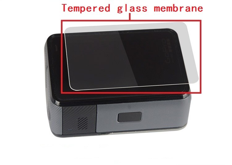 Clownfish-Película protectora de pantalla LCD para Gopro Hero 5/6/7, Protector de pantalla, película de vidrio templado, tapa/cubierta para gopro7 6 5: LCD glass film