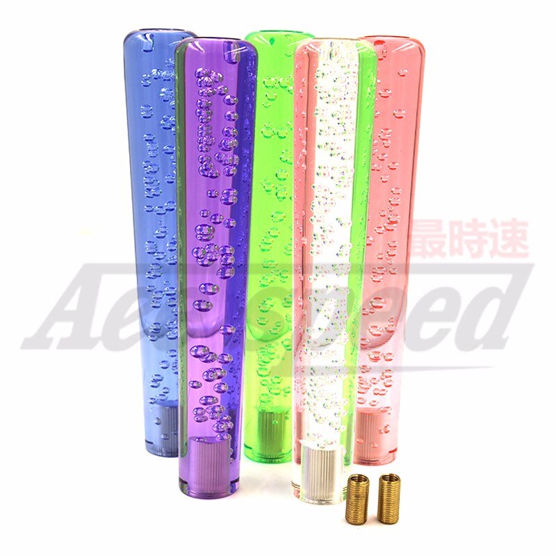 Car JDM Shift Knob Universal For Auto Manual Stick 25cm Gear Shifter Crystal Bubble Red Blue Green purple Transparent
