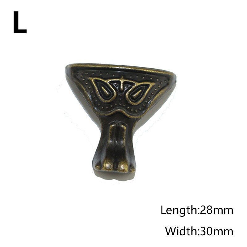 Antique Corner Protector Box Wood Case Decorative Feet Leg Corner Bracket Furniture Hardware Feet Leg Corner: L