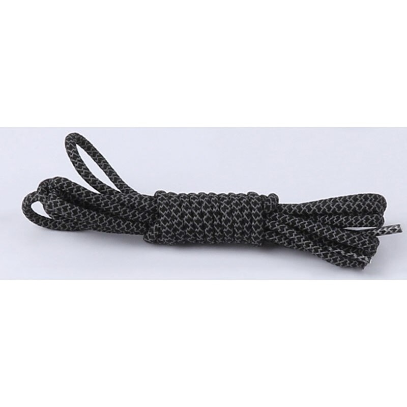 Chaussure Verlichten 3M Cordones Redondos Boot Veters Lacets Reflecterende Veters Ronde Schoenveters Atacadores Gypsophila Lacets Giet: black / 100cm