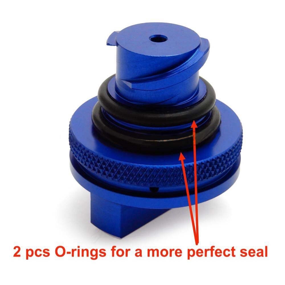 Diesel Aluminium DEF Brandstof Cap Blauw Truck Permanente Cap voor Dodge Ram Automotive Onderdelen Gesloten Vergrendeling tankdop