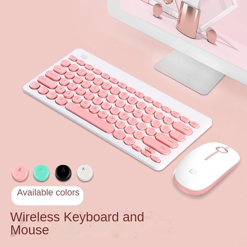 Mini Wireless Keyboard and Mouse Set for Notebook Laptops Tablets Phone Home Office Laptop Accessories