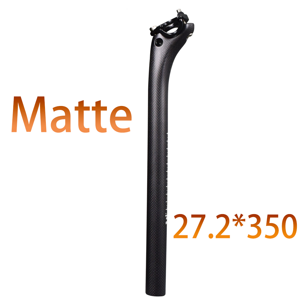 neue Carbon Sattelstütze 27,2 30,8 31.6*350-400mm Voll Carbon Mtb Straße Mountainbike Sattelstütze Oem china Fabrik Verkäufe Bike Teile: 27.2 350 matte