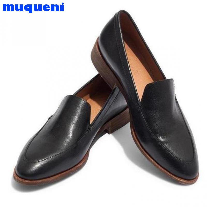 Bout Pointu Femmes Chaussures Plates Pointues Grande Taille Femmes Chaussures PU Cuir DÉCONTRACTÉ Ballerine Bouche Peu Profonde Chaussures Femme