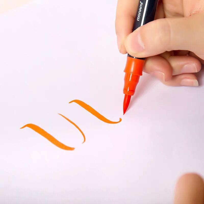 Monami Watercolor Twin Brush Pens 18 Colors Korea