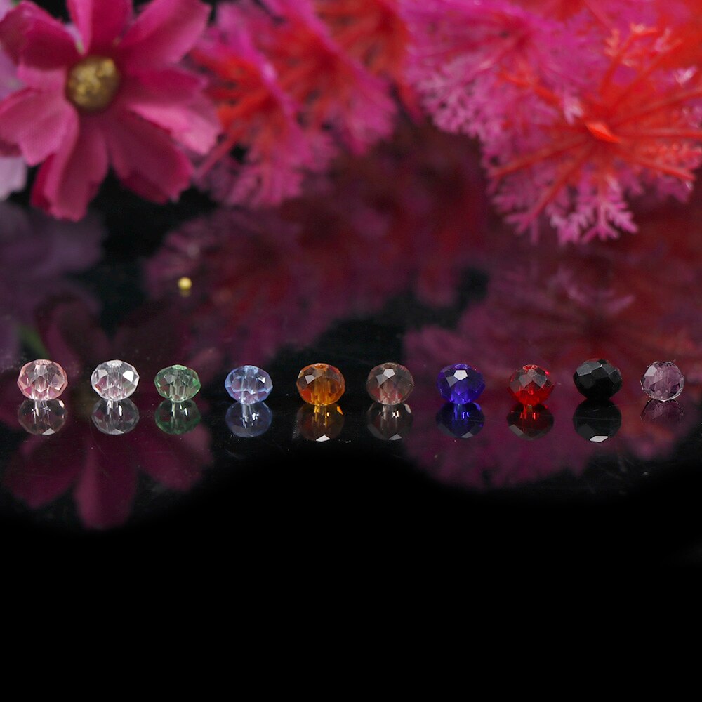 6mm diameter 1 streng ca. 96-100 stk gennemsigtig farve krystal rhinestones perler stof krave kjole syning beklædningsmaterialer