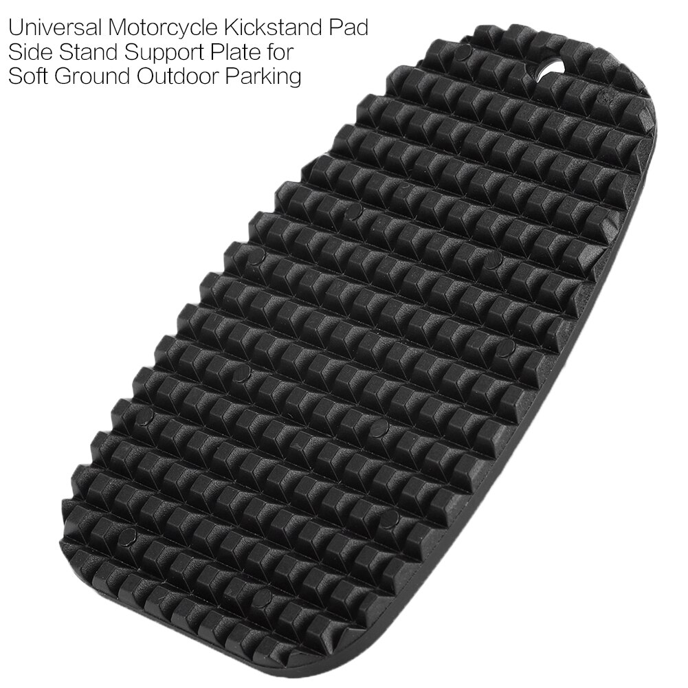 Pata de cabra Universal para motocicleta, soporte lateral, placa de soporte para suelo suave, estacionamiento al aire libre