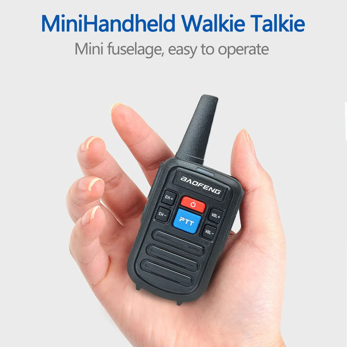 Baofeng BF-C50 2pcs Mini Walkie Talkie Kids Portable Ham Radio Comunicador UHF 400-470MHz Dual Band Two-way Radio HF Transceiver