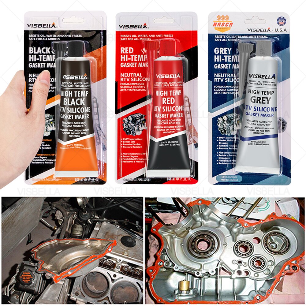 VISBELLA 85g RTV Silikon Industrielle Starken Klebstoff Hohe Temperatur Silizium-dichtstoff Gummi Dichtung Hersteller Elektrische Reparatur Kleber