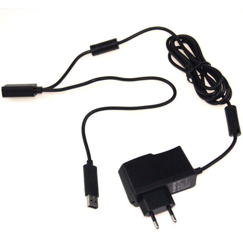 EU USB AC Adapter Voeding met USB oplaadkabel voor Xbox 360 XBOX360 Kinect Sensor