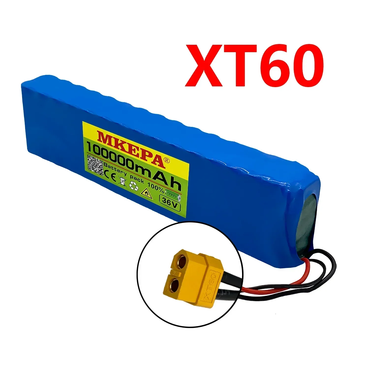 36V 100Ah 18650 akumulator litowy wielokrotnego ładowania 10S3P 1000W zmodyfikowana moc rower skuter pojazd elektryczny z BMS: green