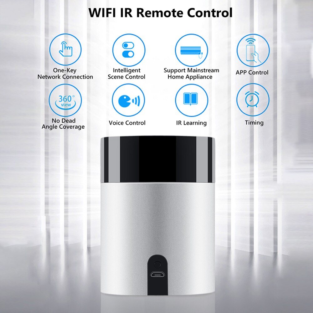 AVATTO Tuya Smart Home Remote Controller, 2,4G Aluminium Legierung WiFi IR Fernbedienung, APP Stimme Steuer arbeit mit Alexa,Google Hause