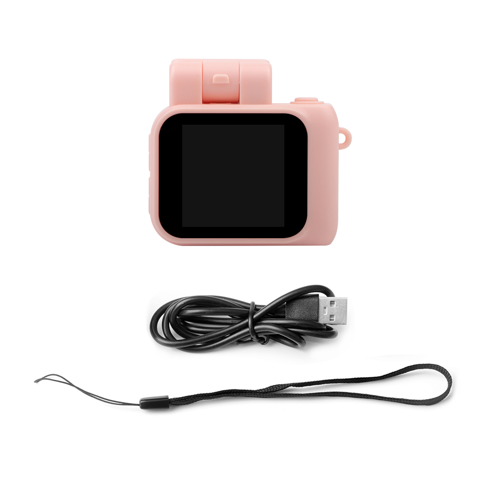 Y4000 Kids Monoreflexes Style Mini Camera With Flash Lamp And Battery Dock Portable Video Recorder 1080P With LCD Screen Y3000: green / Bundle1