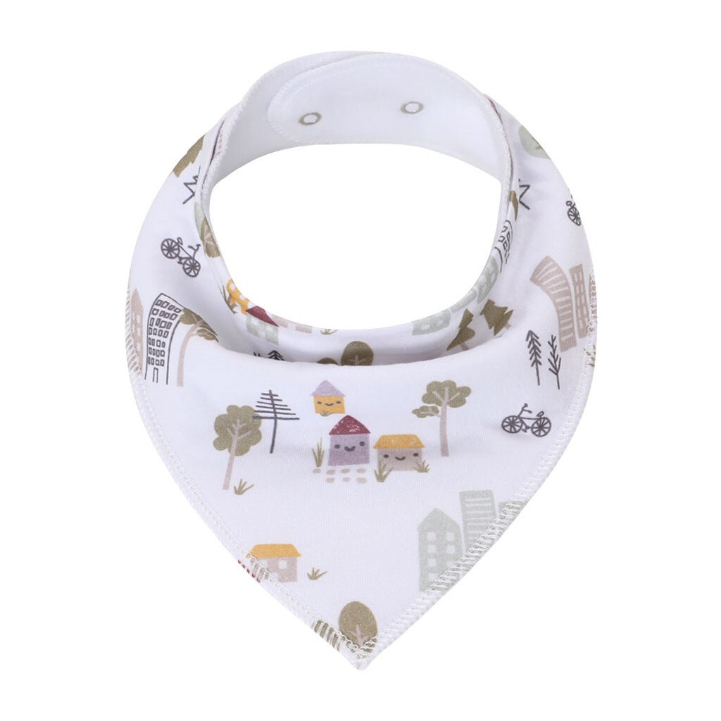 Bandana de bebé de gran Baberos triangulares para bebé de algodón de dibujos animados para recién nacidos herramientas de alimentación comer paños de eructo accesorios yl: L