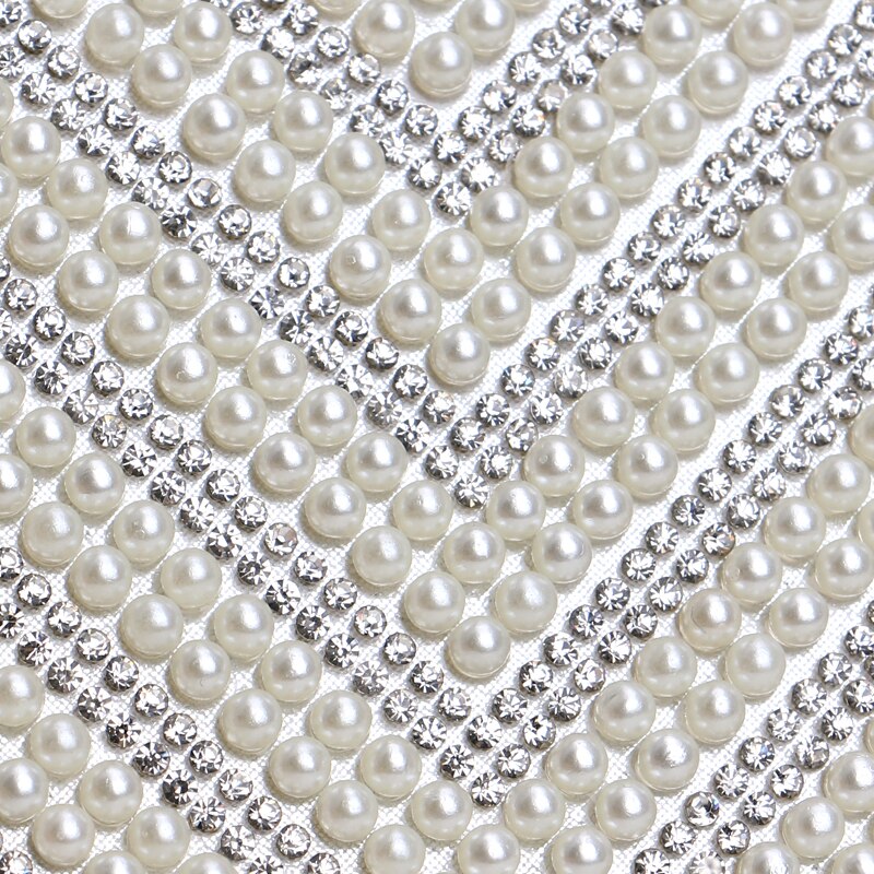 SEKUSA Perlen Frauen Messenger Handtaschen Diamanten Perle Kette Schulter Tag Kupplung Abend Taschen V Kristall Hochzeit Tasche