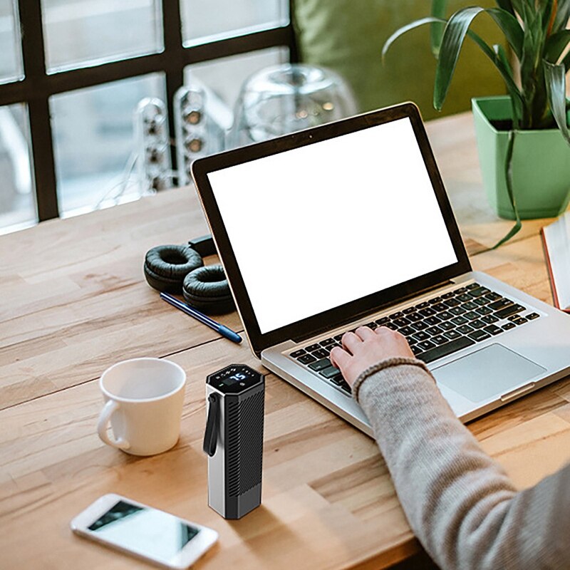 Portable Aluminum Alloy Car Air Purifier Cleaner USB Mini Home Air Cleaner for Outdoor