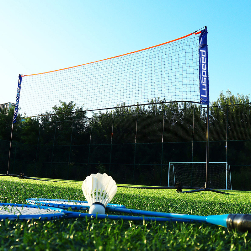 Portátil Folding Standard Professional Badminton Net, Indoor e Outdoor Sports, Voleibol, Treino de Ténis, Square Mesh