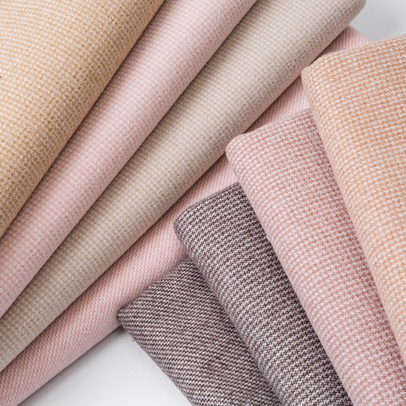 50CM * 150CM/Piece, Autumn And Winter Thick Woolen Plaid Cloth, Wool Cashmere Wool Thousands of Birds Cloth, DIY Clothing Fabric